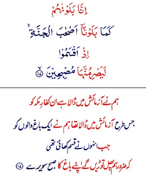 Surah Al-Qalam with Urdu and English Translation